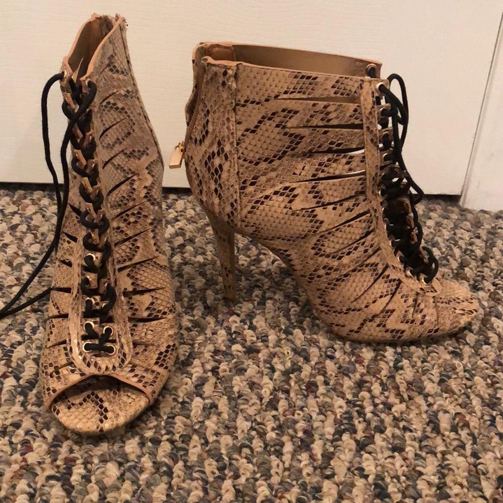 Snakeskin Heels